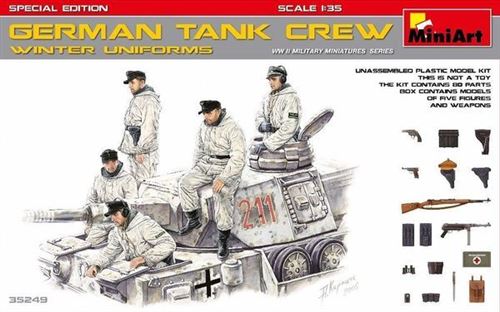 Mini Art German Tank Crew (Winter Uniforms)Specia Edition- 1:35E - Miniart - Image 3