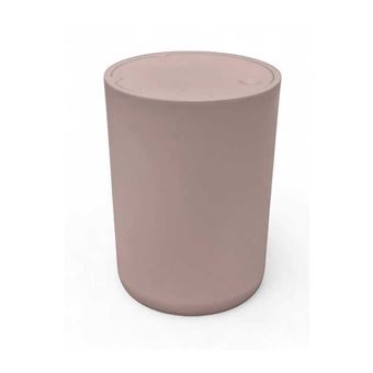 Poubelle salle de bain TODAY Utility 8,5 L rose couvercle bouton-poussoir Ø21 x H29 cm - 1