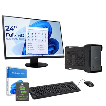 pc bureautique moyen tour écran souris processeur Intel imprimante