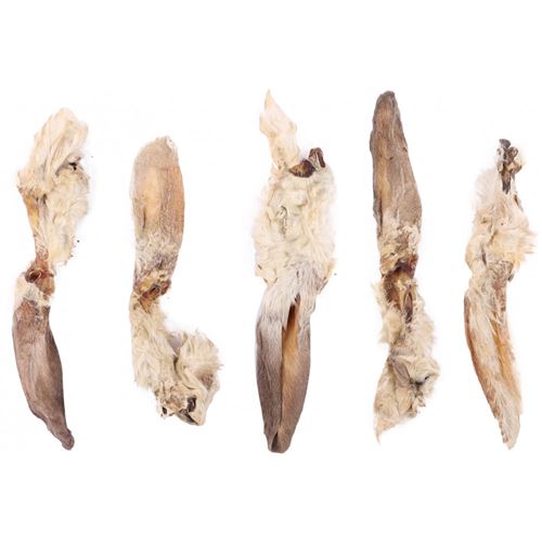 Oreille de lapin avec poils. nature snack . 200 gr. pour chien. - Flamingo Pet Products - FL-521132