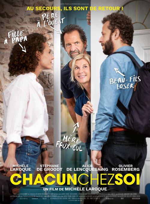 Chacun chez soi - 2020 - Michèle LAROQUE - 116x158cm - Affiche de cinéma originale pliée