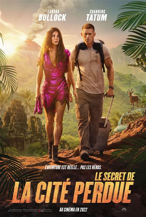 Affiche de Cinéma Originale - Le secret de la cité Perdue - 2022 - Sandra Bullock - 120x160cm