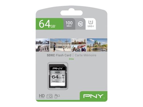 Non Communiqué Pny Elite - Carte Mémoire Flash - 64 Go - Uhs-I U1 / Class10 - Sdxc Uhs-I