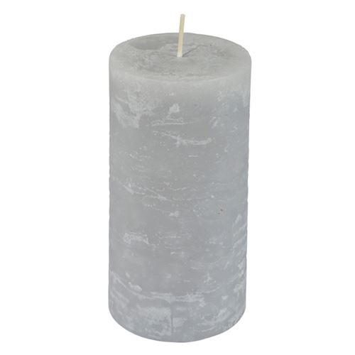 Non Communiqué Gris Bougie Pilier Déco "Rustique" 10Cm