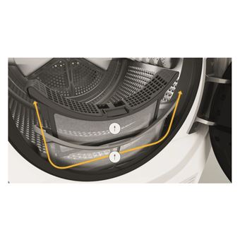 Seche-linge, SUPREME SILENCE, Pompe a chaleur Autocleaning, 9 KG, A++, Interface LCD, Moteur Induction, 59 dB, Tambour Inox, 6eme Sens, FreshCare+, Porte noire et chrome