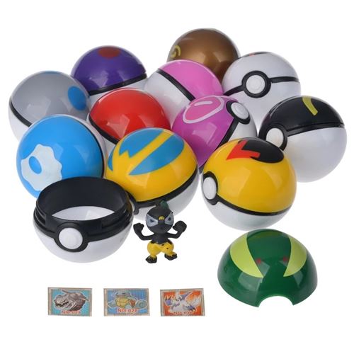 Pokemon - pokeball et sa figurine 5 cm, figurines