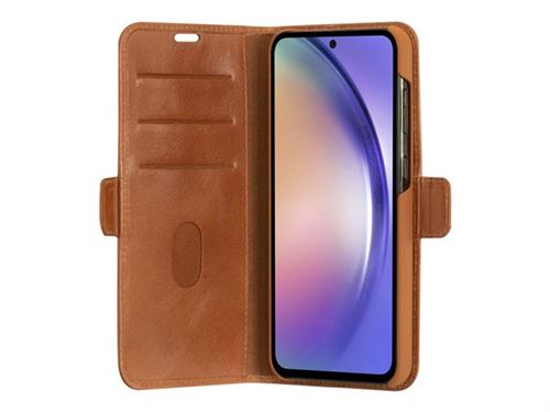 dbramante1928 Copenhagen - Étui à rabat pour téléphone portable - cuir pleine fleur - brun clair - pour Samsung Galaxy A54