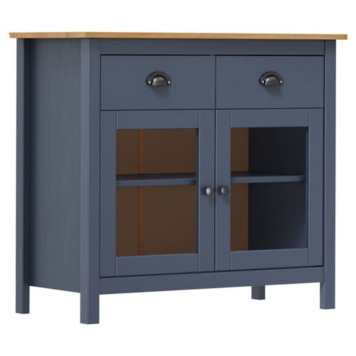 Non Communiqué Gris Vidaxl Buffet Hill 90X40x80 Cm Bois De Pin Solide288941