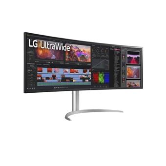 LG 49WQ95X-W - Écran LED - incurvé - 49" - 5120 x 1440 UltraWide Dual QHD @ 144 Hz - Nano IPS - 400 cd/m² - 1000:1 - DisplayHDR 400 - 5 ms - 2xHDMI, DisplayPort, USB-C - haut-parleurs