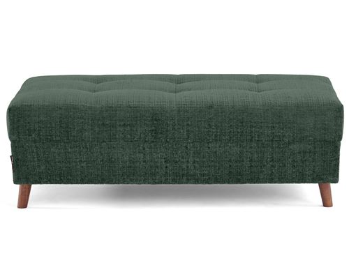 Non Communiqué Rune - Pouf En Velours Texturé - Vert