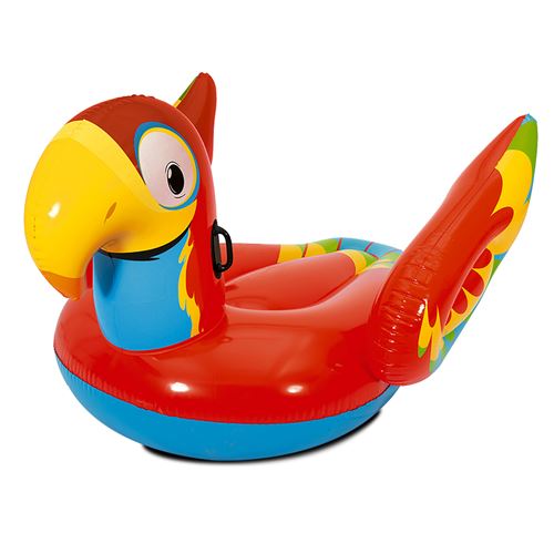 Bouée perroquet pour plage jouet gonflable pour enfant - Longueur 203 x Profondeur 132 cm