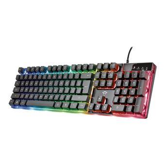 Trust GXT 838 Azor Gaming Combo - Ensemble clavier et souris - rétro-éclairé - USB - Français