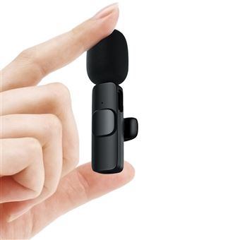 Microphone Lavalier XYTGOGO pour YouTube, Facebook, Vlog, TikTok -Noir - 1