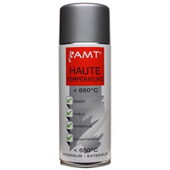 Peinture aérosol haute température gris AMT - 1