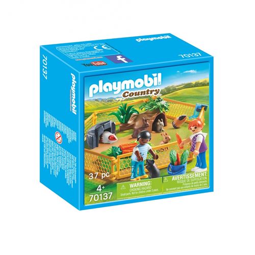 Playmobil Country 70137 Enfants Avec Petits Animaux
