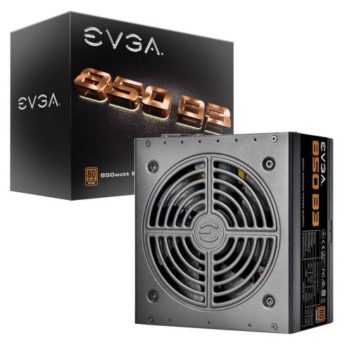 EVGA 850 B3, 80+ BRONZE 850W, Fully Modular, EVGA ECO Mode, 5 ans Garantie, Compact 160mm Taille, Alimentation PC 220-B3-0850-V2