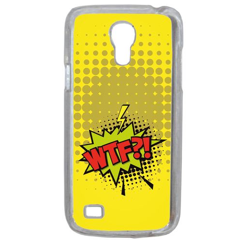 Coque Wtf Fond Jaune Compatible Samsung Galaxy S4 Mini Transparent