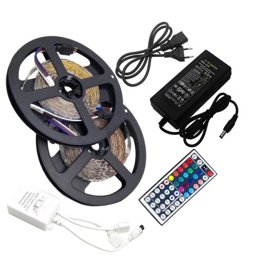 10 Mètres Non-Imperméable Couleur Flexible Changement Rvb Smd 3528 600 Led Strip Lumière JJZM982