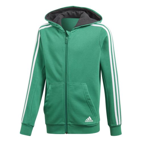 Veste à capuche junior adidas Essentials 3-Stripes 9/10 ans Vert