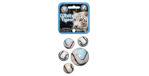 2 billes de tigre blanc 42mm 4150