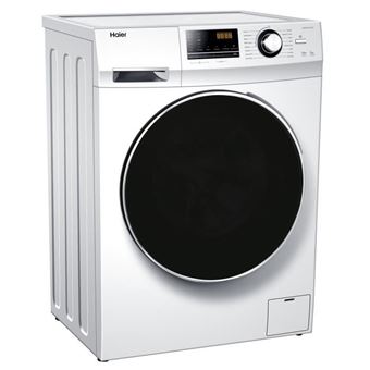 Haier HW90-B14636N - Machine à laver - largeur : 59.5 cm - profondeur : 60 cm - hauteur : 85 cm - chargement frontal - 55 litres - 9 kg - 1400 tours/min - blanc