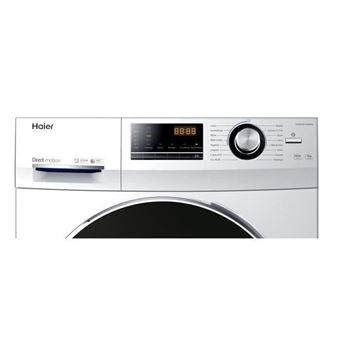 Haier HW90-B14636N - Machine à laver - largeur : 59.5 cm - profondeur : 60 cm - hauteur : 85 cm - chargement frontal - 55 litres - 9 kg - 1400 tours/min - blanc