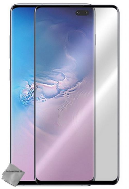 Film de protection verre trempe incurve integral pour Samsung Galaxy S10+ Plus - NOIR