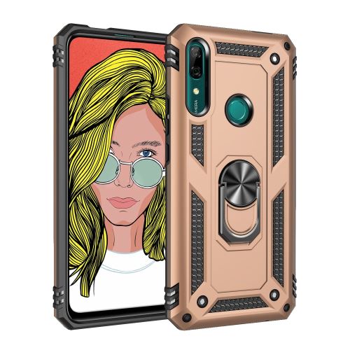 Coque en TPU armure hybride avec béquille or pour votre Huawei P Smart Z