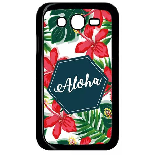 Coque Samsung Galaxy Grand Neo Aloha Tropical Fond Blanc 2