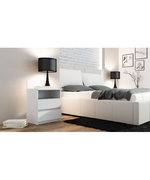 42 87 Sur Table De Chevet Table De Nuit Moderne Avec 2 Tiroirs