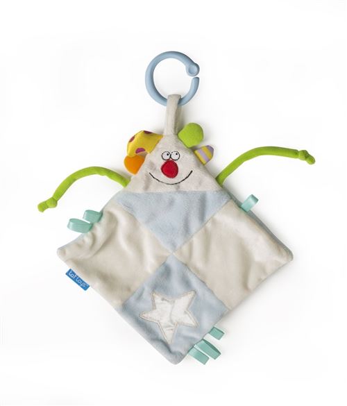 Taf Toys couverture Blankiecâline avec anneau de suspension 39 cm crème/vert