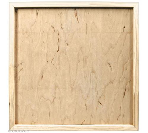 Châssis bois pour coulage - Carré - 30 x 30 cm