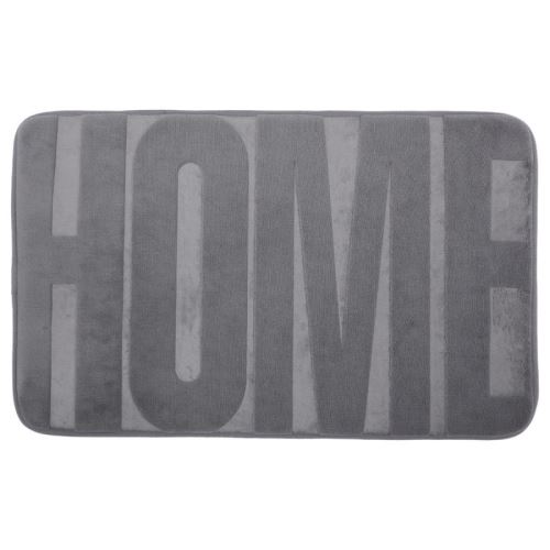 Tapis Microfibre Salle de Bain Home 50x80cm Gris