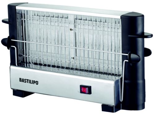 bastilipo tm-750 – Grille-pain droit, double Zone de grillage, interrupteur lumineux, 750 W, couleur noir [Classe énergétique G]