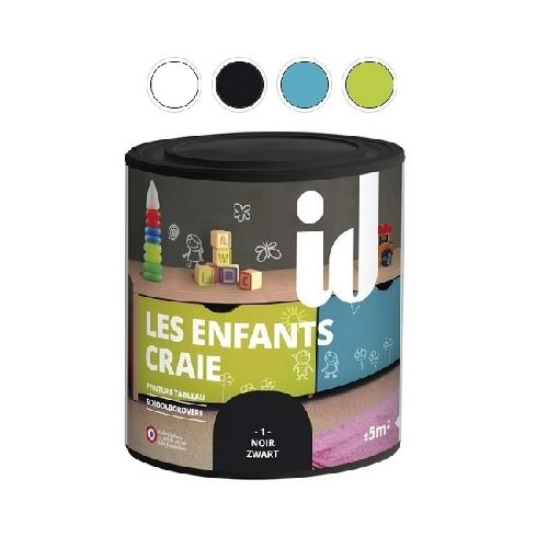 Peinture Les Enfants Craie Noir 500ml- Id Paris