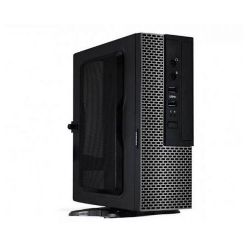 CoolBox IT05 - SFF - mini ITX 180 Watt - antraciet - USB/Audio