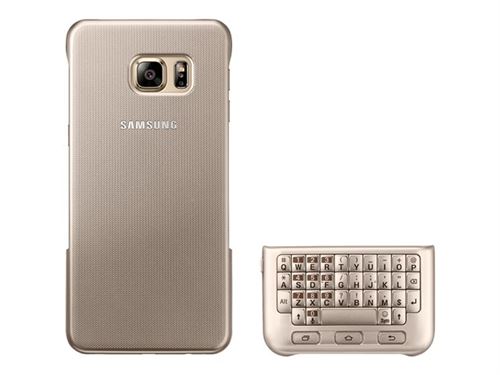 Samsung Keyboard Cover EJ-CG928 - QWERTZ - protège-clavier pour téléphone portable - or - pour Galaxy S6 edge+