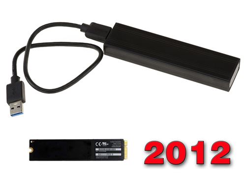 Boitier Aluminium USB 3.0 Pour SSD MACBOOK ANNEE 2012 SSD 8+18 PIN