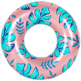 Bouee Gonflable Ronde Xxl Pour Piscine Plage Ultra Confort Flotteur Deluxe Plantes Tropicales O130cm Equipements De Piscine Achat Prix Fnac
