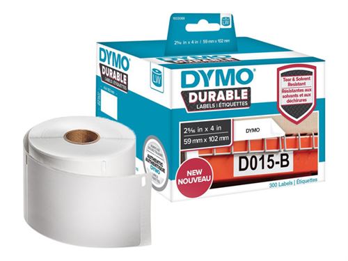 DYMO LabelWriter Address - Adhésif - blanc - 59 x 102 mm 300 étiquette(s) (1 rouleau(x) x 300) étiquettes - pour DYMO LabelWriter 310, 315, 320, 330, 400, 450, 4XL, SE450, Wireless