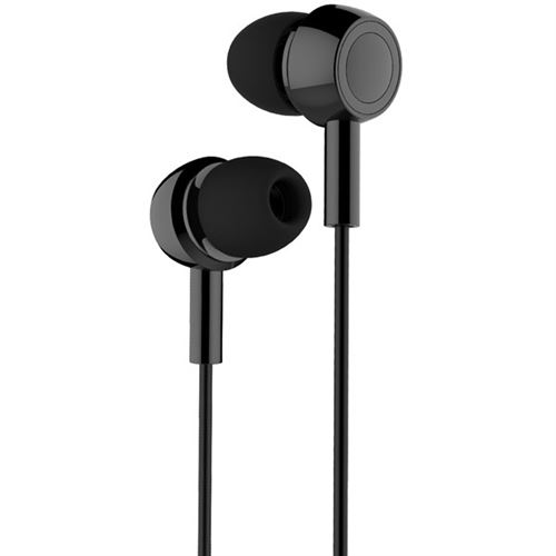 Ecouteurs Intra Auriculaires Stéréo Noir Pour BLACKBERRY - CROSSCALL - FAIRPHONE - HUAWEI - SAMSUNG - SONY - XIAOMI