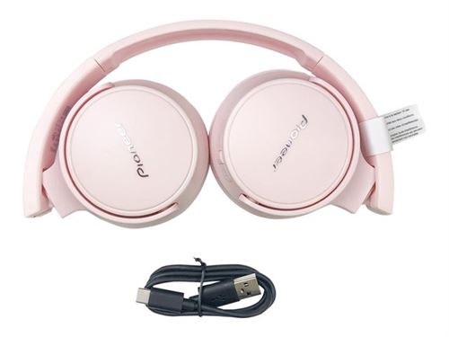 Pioneer S3 Wireless - Écouteurs avec micro - sur-oreille - Bluetooth - sans fil - rose