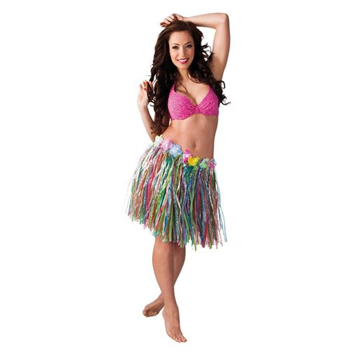 jupe courte hawaï colorée TAILLE UNIQUE - 52403