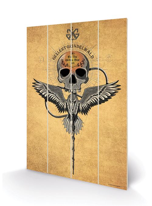 FANTASTIC BEASTS - Grindelwald Elements - Impression sur bois 40x59cm