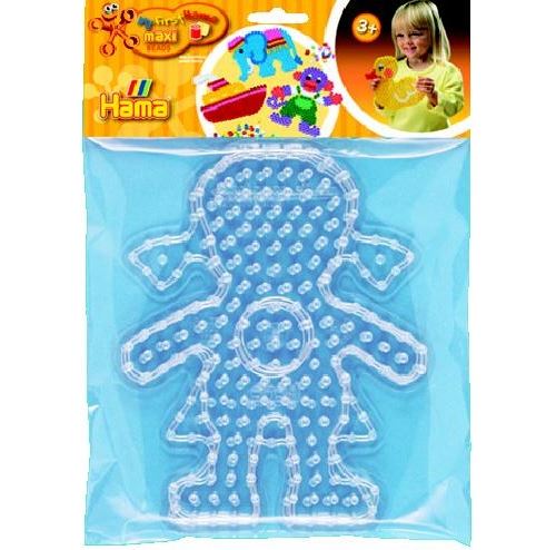 Hama - 8254 - loisirs creatifs - perles - plaques fille et garcon maxi