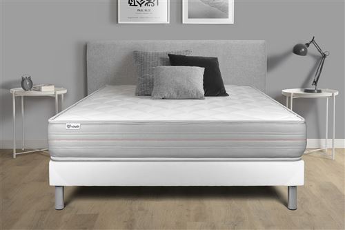 Vitalit Ensemble Matelas Sommier 140X190 Cm - Vitalmemo