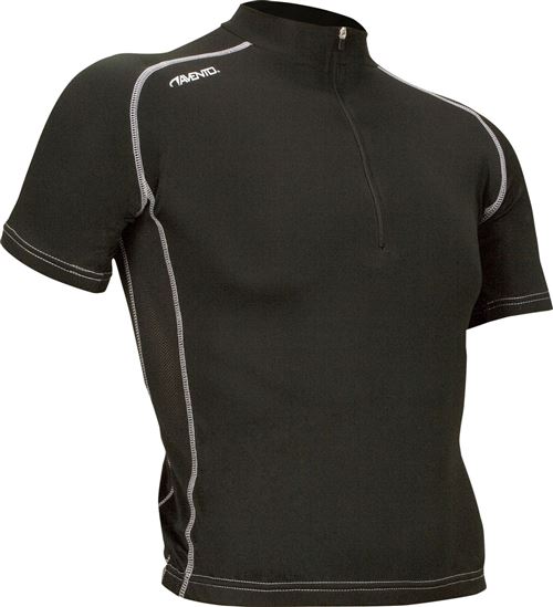 Avento RACING SHIRT UNISEX BLACK / WHITE