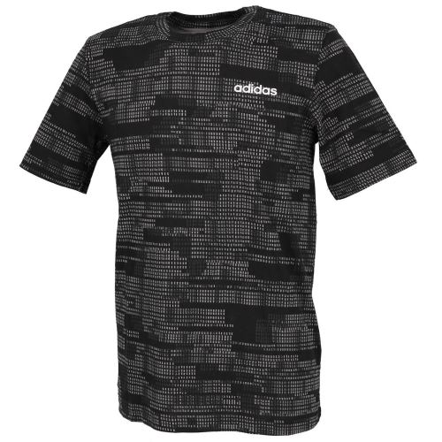 Tee shirt manches courtes Adidas Ess aop black mc tee Noir taille : M réf : 29193
