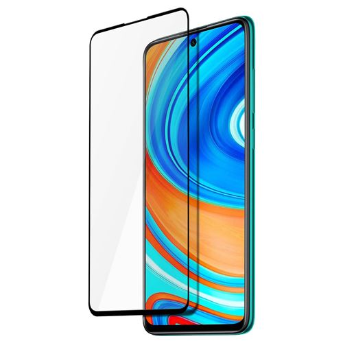 Film Pour Xiaomi Redmi Note 9S/9 Pro/9 Pro Max Verre Trempé Transparent Contour Noir