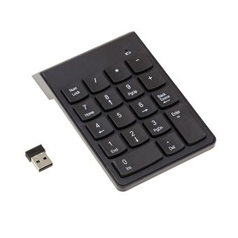Pavé Numérique Sans Fil 18 Touches - Connexion Bluetooth 5.0 - Compatible PC Portable Et Bureau - Haute Précision